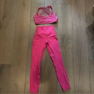 Lululemon sonic pink leggings